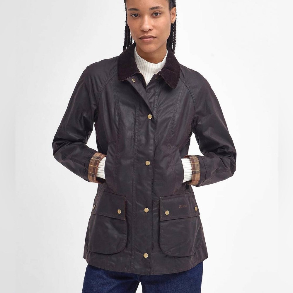 Barbour. Beadnell Waxed Jacket. Brown. US 6.